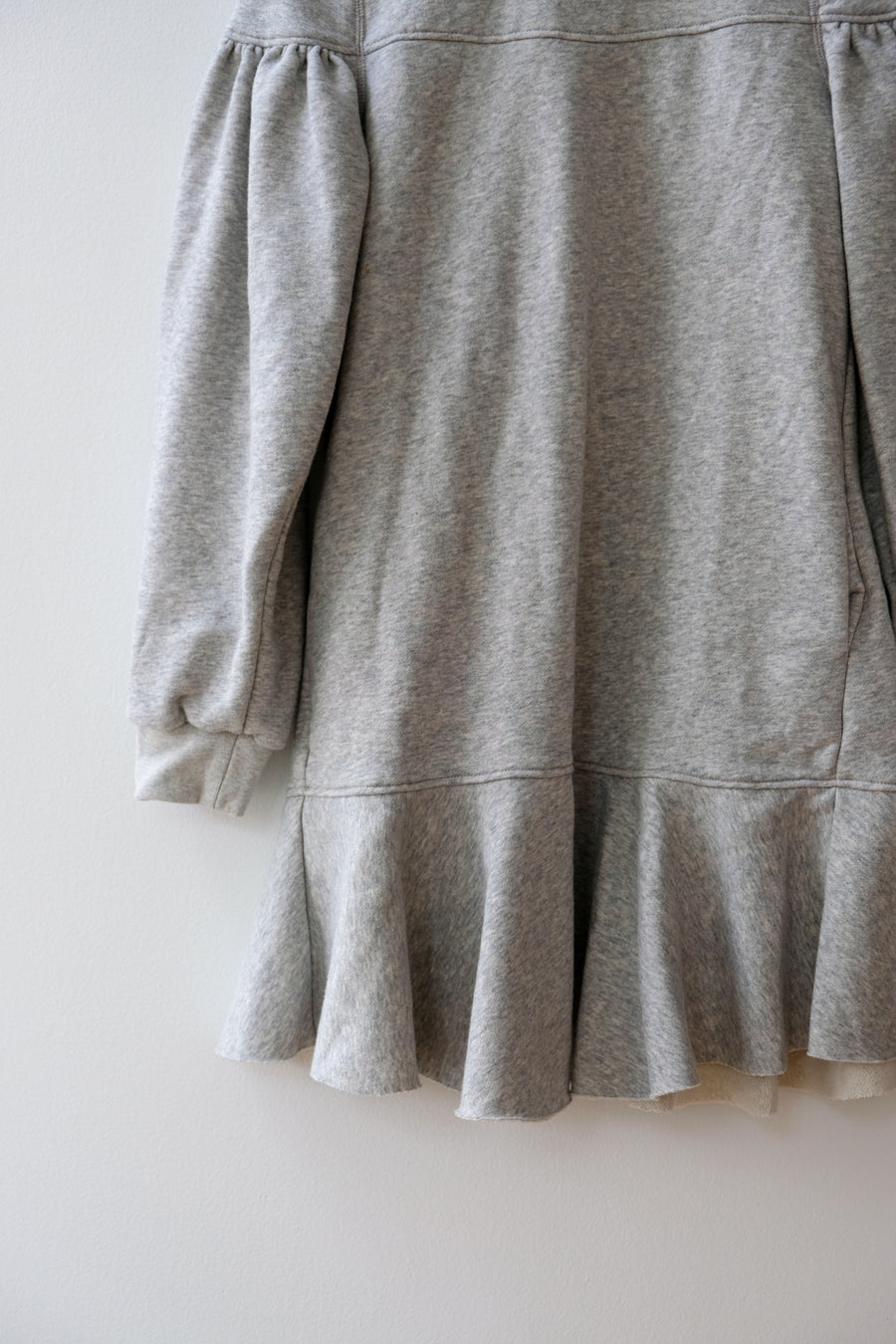 Rebecca Taylor Ruffle Sweatshirt Dress, Size Small