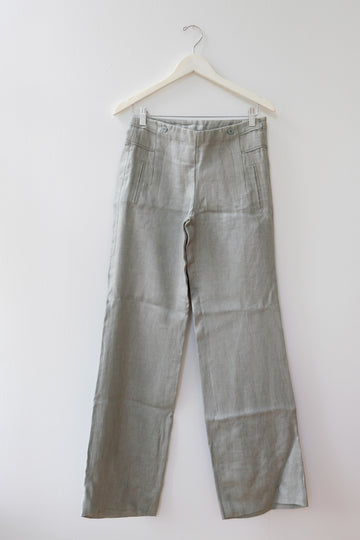Vintage High-Waist Linen Pant, Size 4