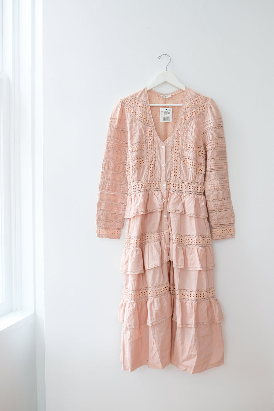 LoveShackFancy Blush Dress, Size 6