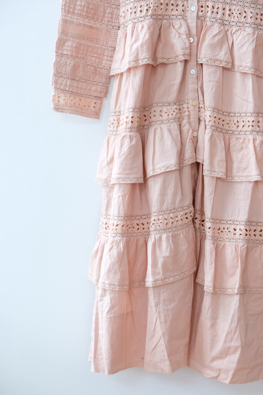 LoveShackFancy Blush Dress, Size 6