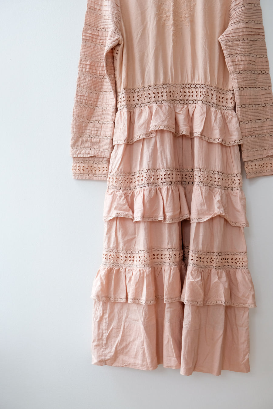 LoveShackFancy Blush Dress, Size 6