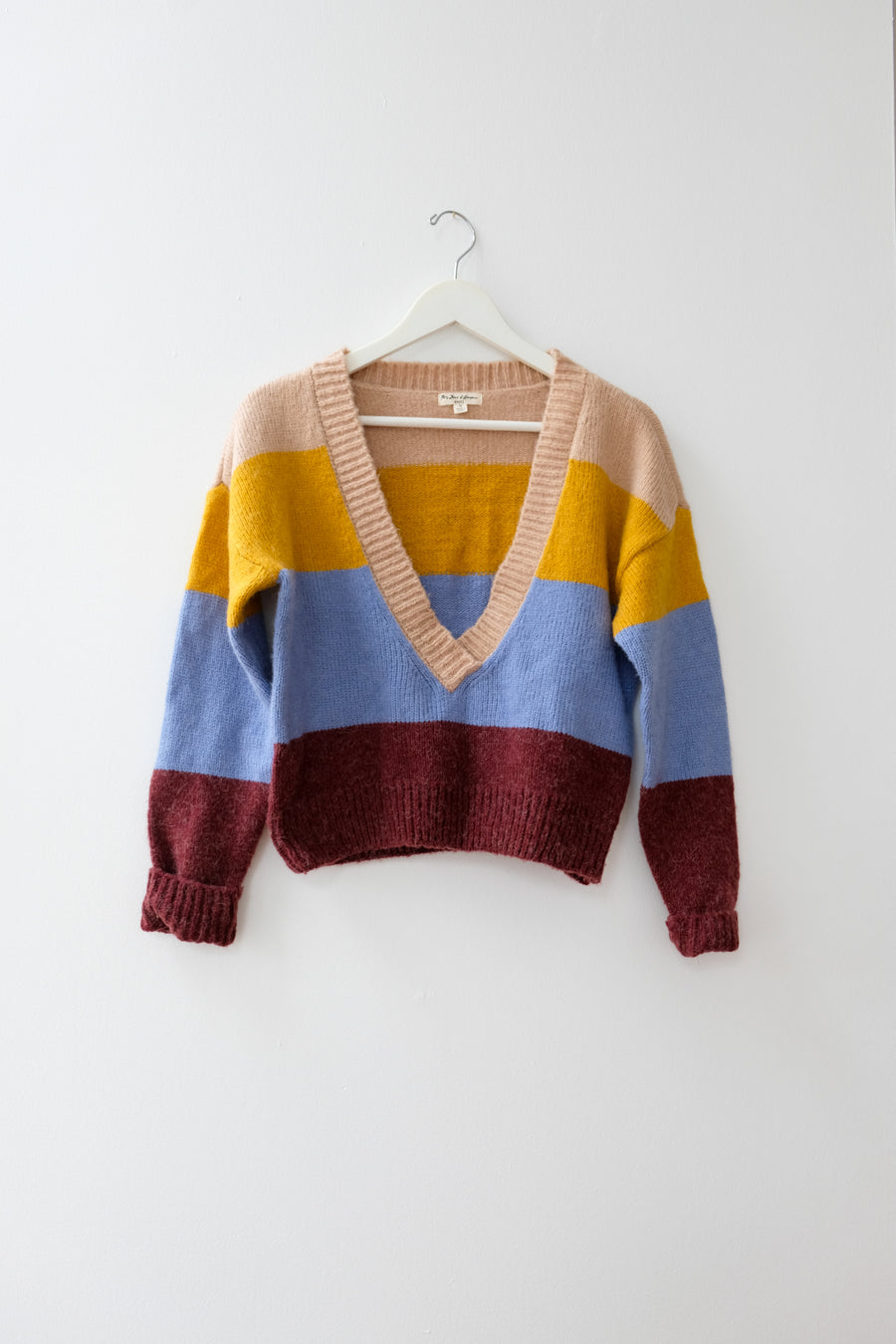 For Love & Lemons V-Neck Sweater, Size Medium