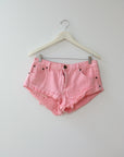 One Teaspoon Pink Denim Shorts, Size 28
