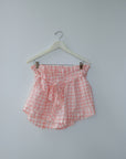 For Love & Lemons Gingham Shorts, Size Medium