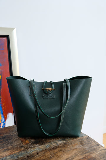 Emy Mack Leather Tote Bag
