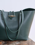 Emy Mack Leather Tote Bag