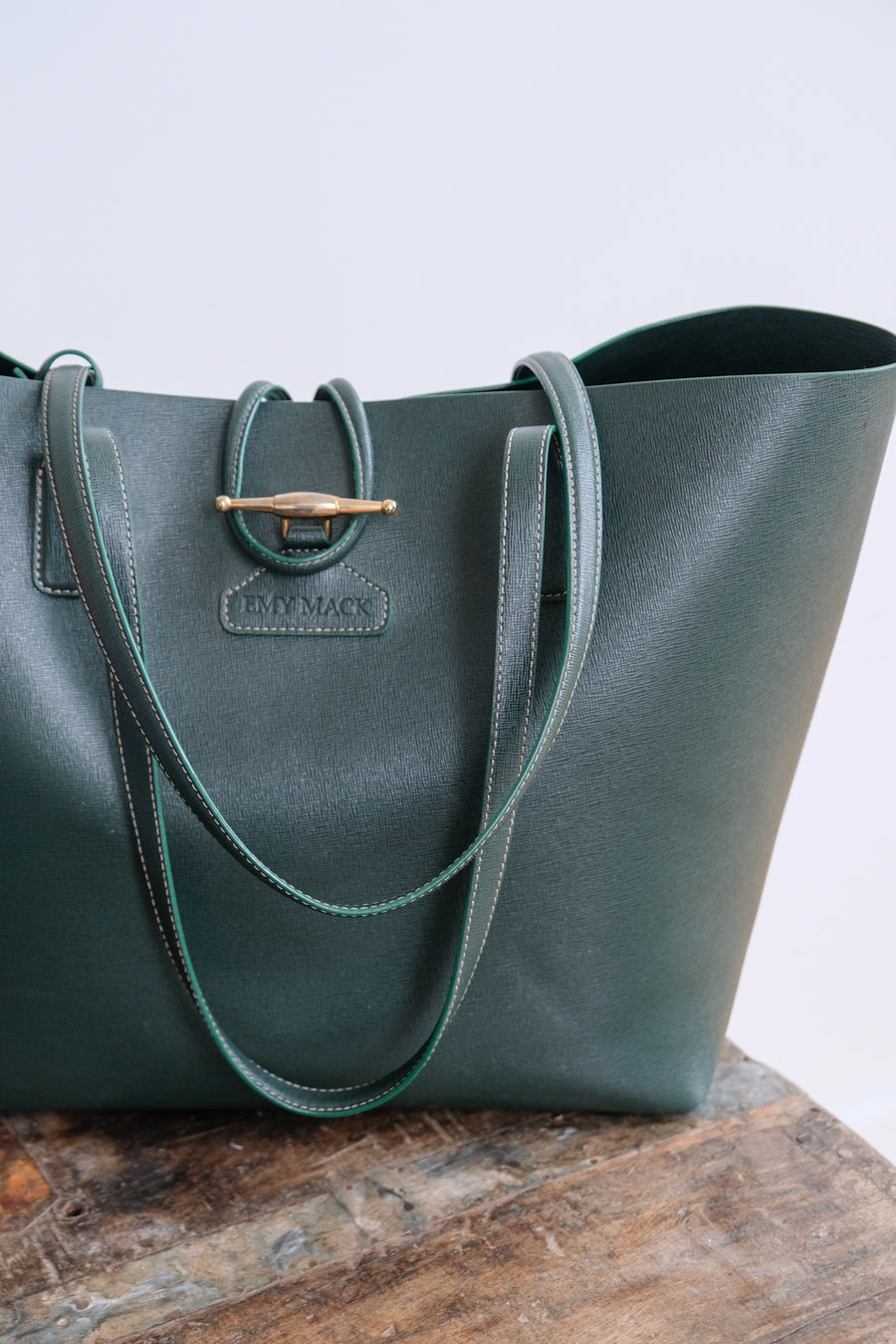 Emy Mack Leather Tote Bag