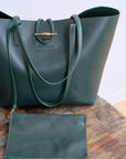 Emy Mack Leather Tote Bag