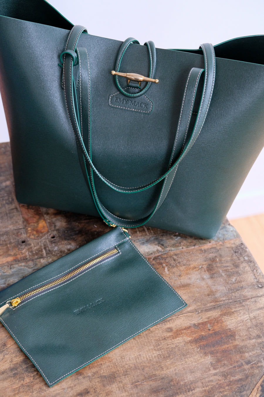 Emy Mack Leather Tote Bag