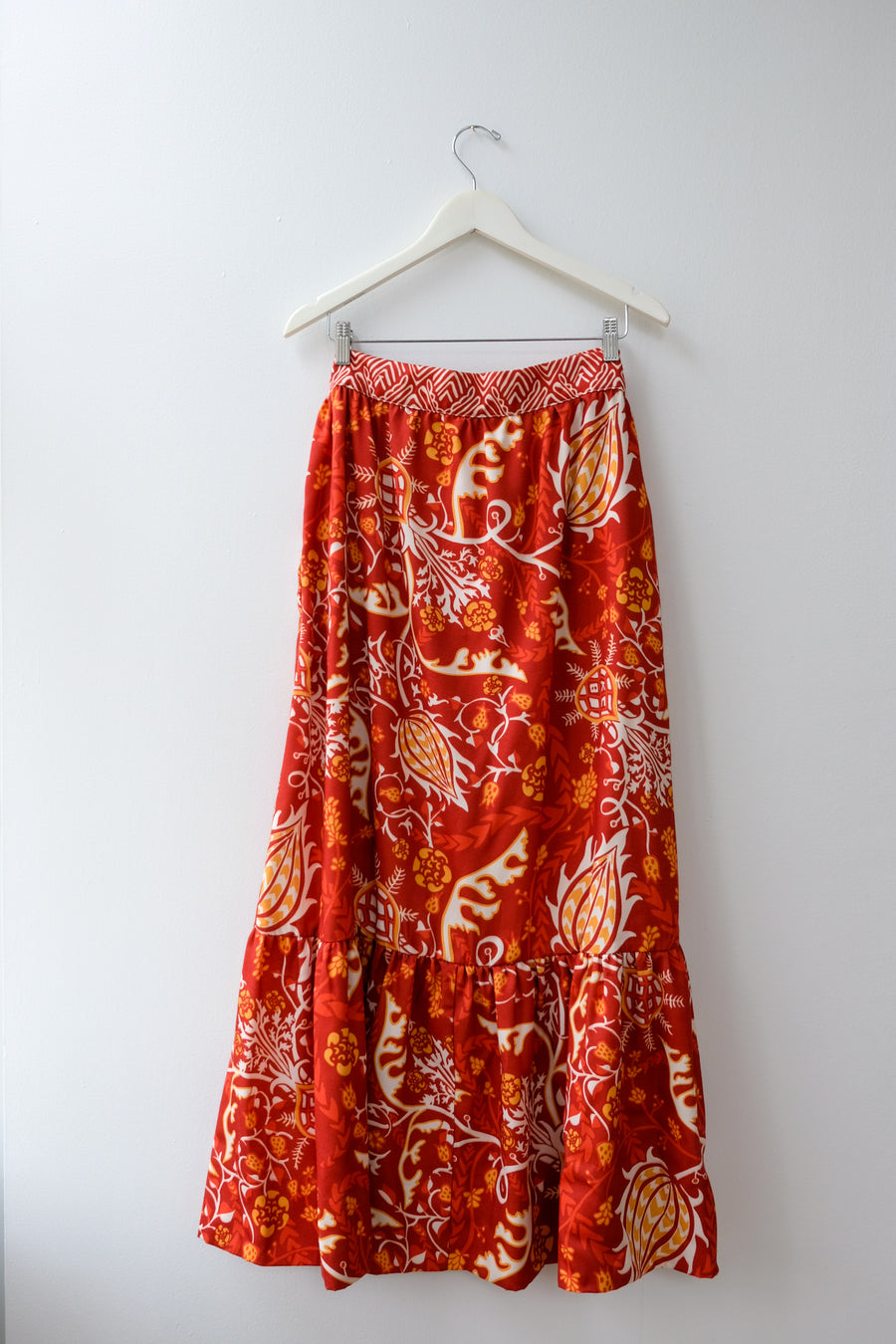 CK Bradley Maxi Skirt in Orange, Size 12