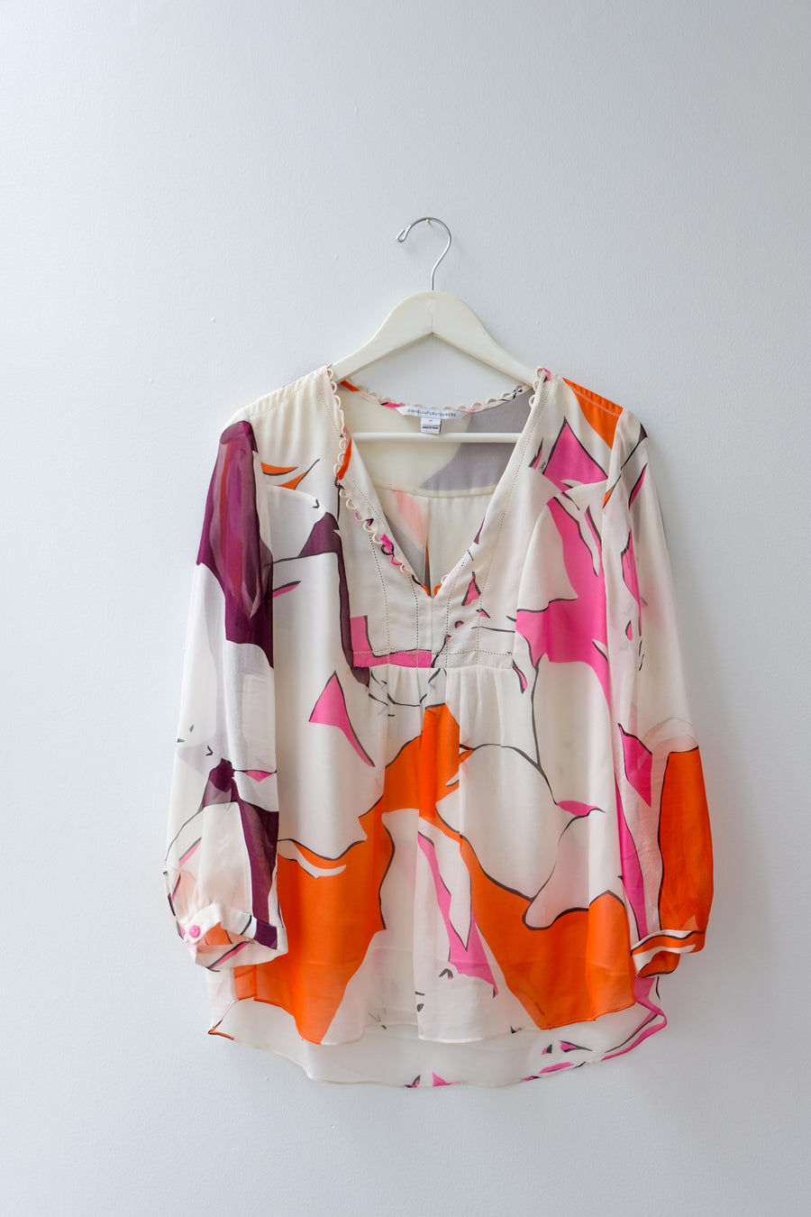 DVF Print Tunic, Size Large