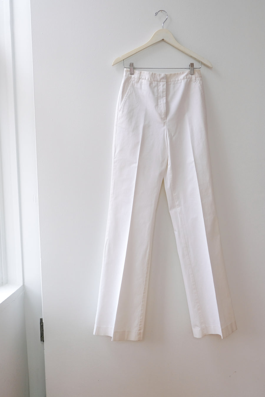 DVF Vintage White High-Waisted Pant, Size 4