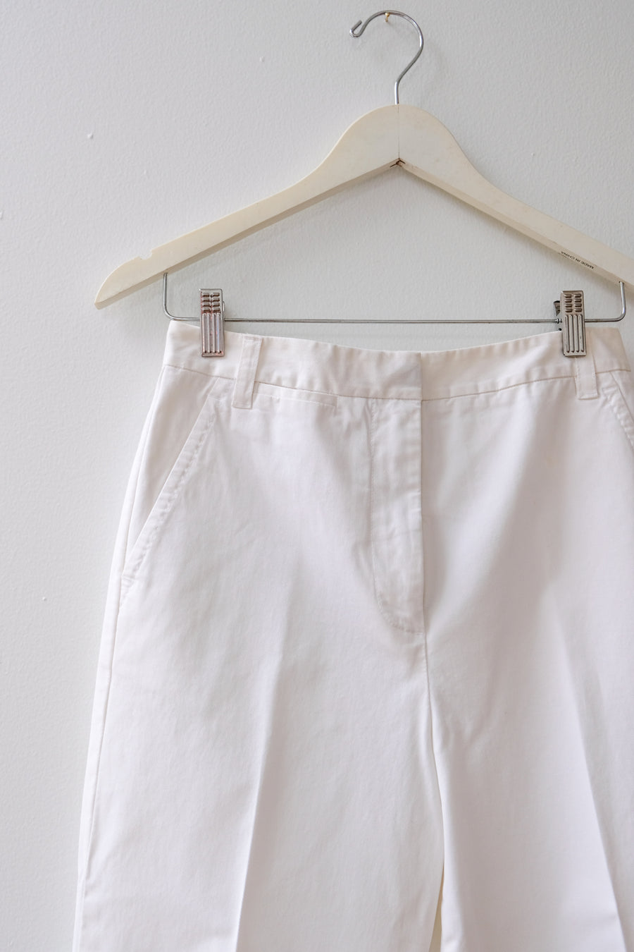DVF Vintage White High-Waisted Pant, Size 4