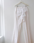 DVF Vintage White High-Waisted Pant, Size 4