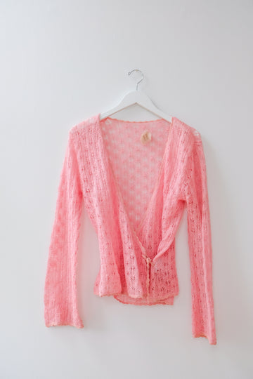 Vintage Blush Wool Sweater, Size Small