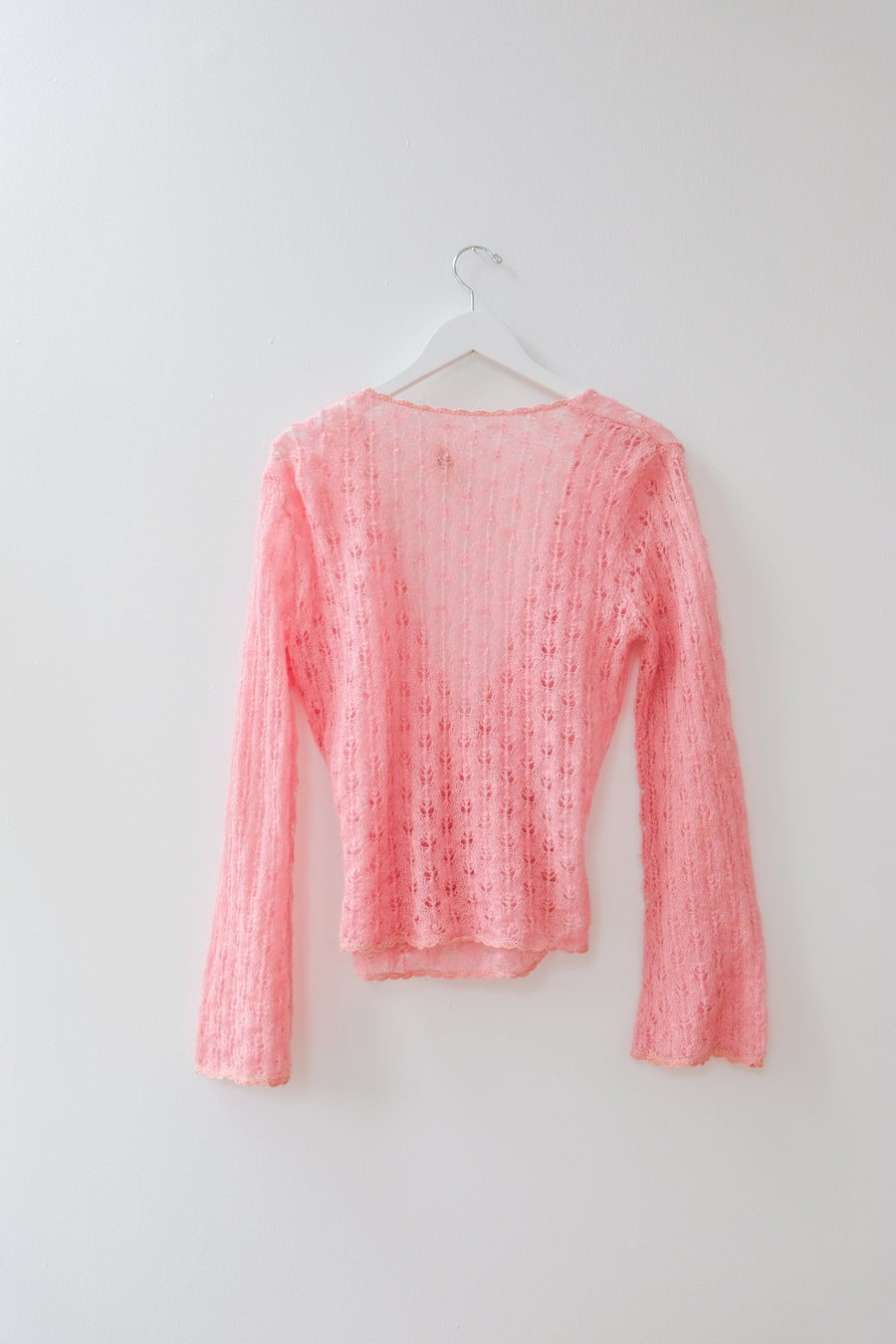 Vintage Blush Wool Sweater, Size Small
