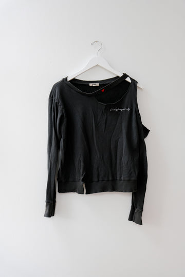 LNA Distressed Sweatshirt, Size Medium