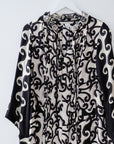 DVF Black & White Shift Dress, Size 10