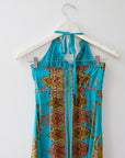 Vintage Silk Maxi Dress, Size 2