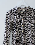 DVF Leopard Print Shirtdress, Size 4