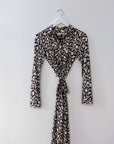 DVF Leopard Print Shirtdress, Size 4
