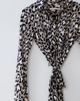 DVF Leopard Print Shirtdress, Size 4