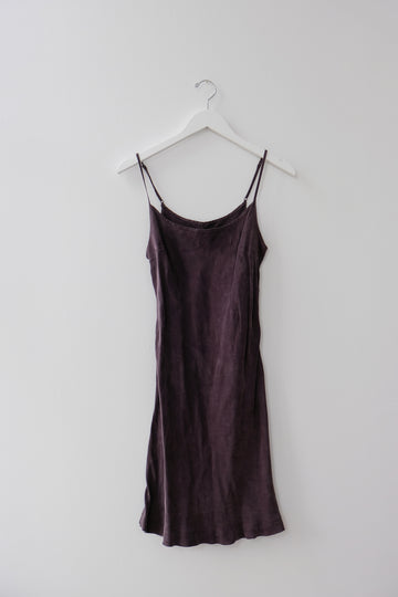 Vintage Slip Dress in Charcoal, Size Medium