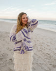 Kismet Cardigan in Purple