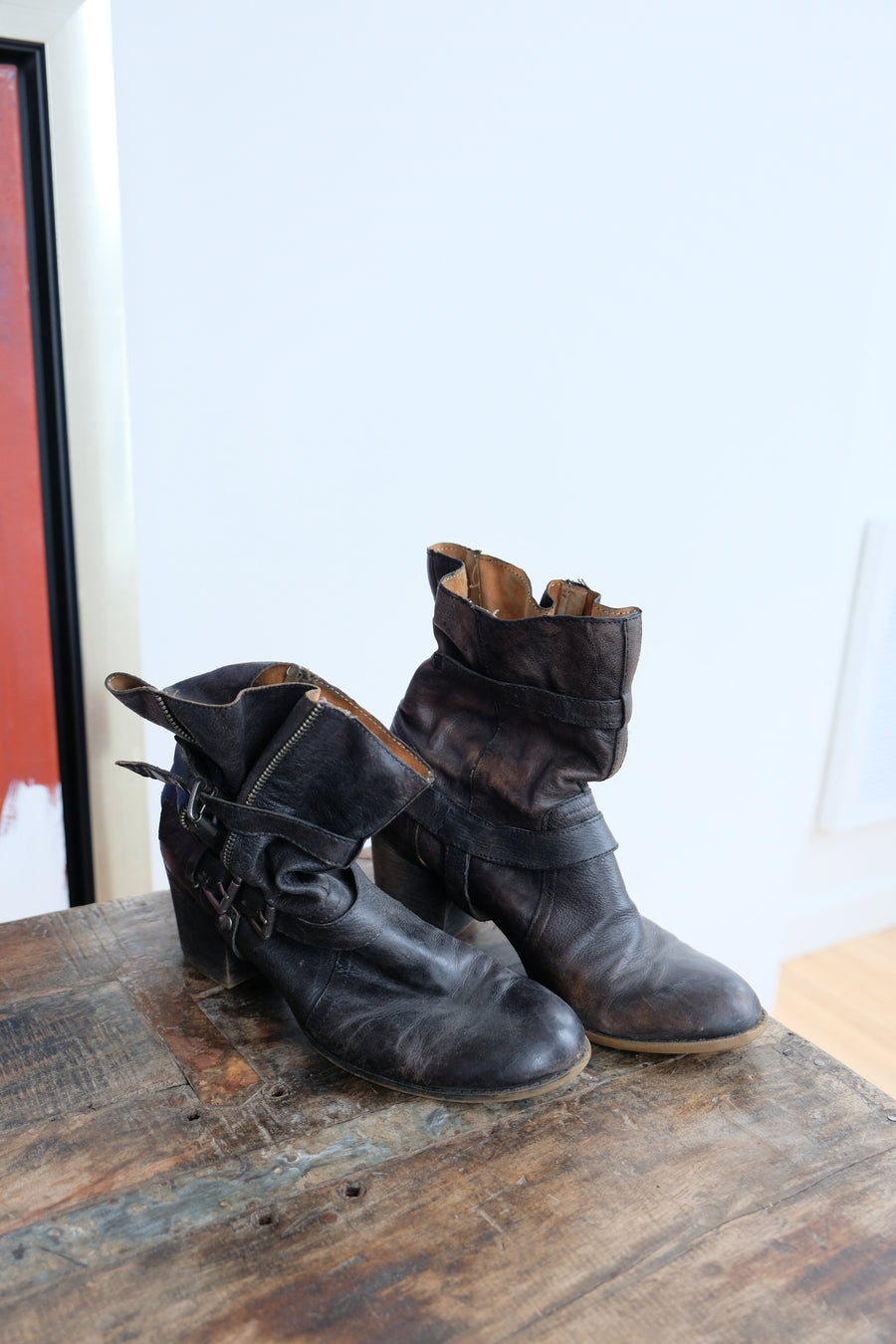 Vintage Heritage Leather Boots, Size 40
