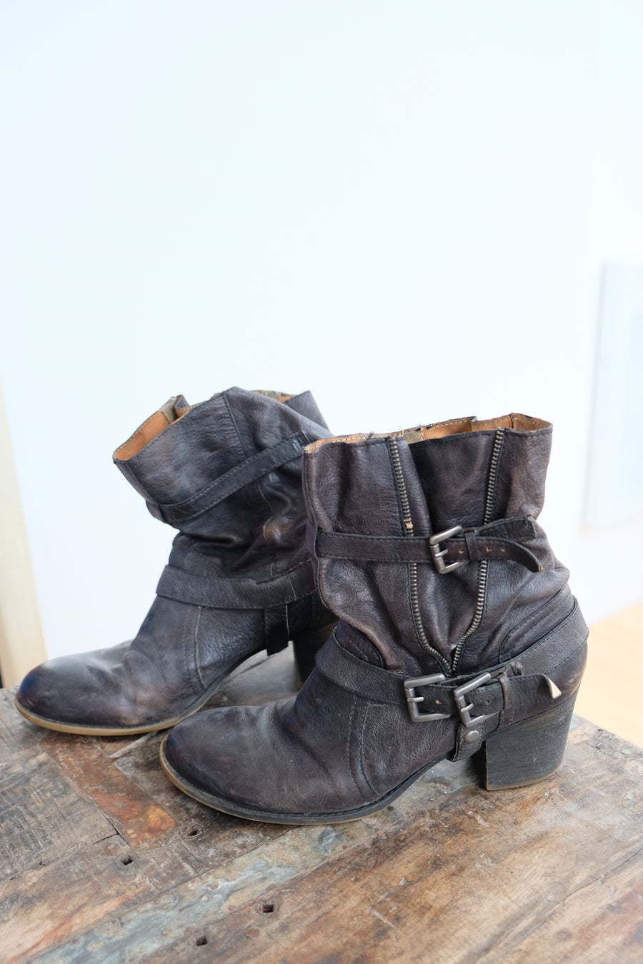 Vintage Heritage Leather Boots, Size 40