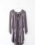 LoveShackFancy Popover Dress in Grey, Size Medium