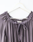 LoveShackFancy Popover Dress in Grey, Size Medium