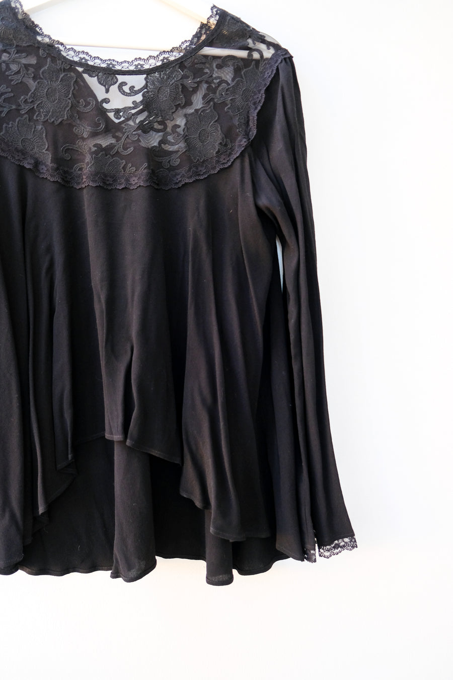 For Love & Lemons Black Blouse, Medium