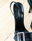 Burberry Black Buckle Heel, 38
