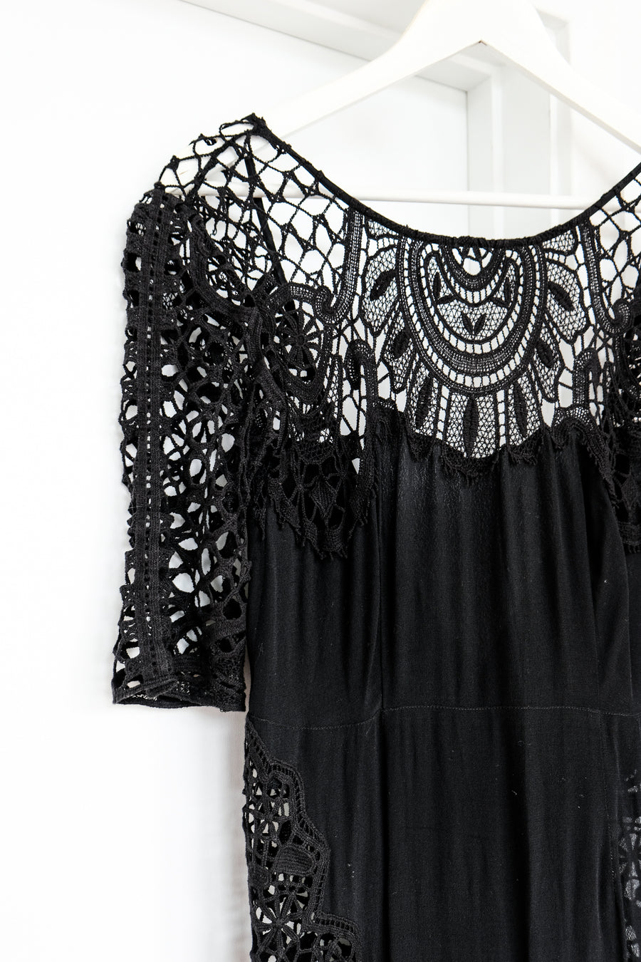 For Love & Lemons Black Lace Dress, Medium