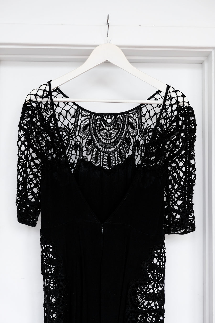 For Love & Lemons Black Lace Dress, Medium