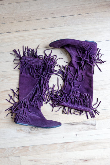 Sam Edelman Fringe Boots, US 9