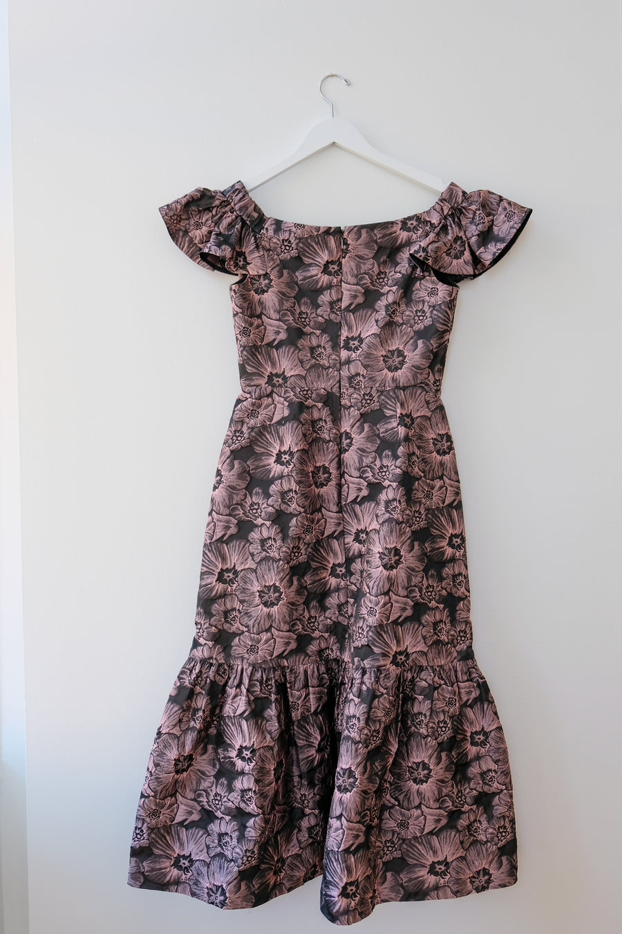 Rebecca Taylor Floral Tea Length Gown, Size 6