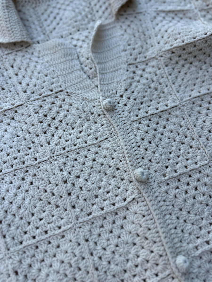 Knit Polo in Ivory