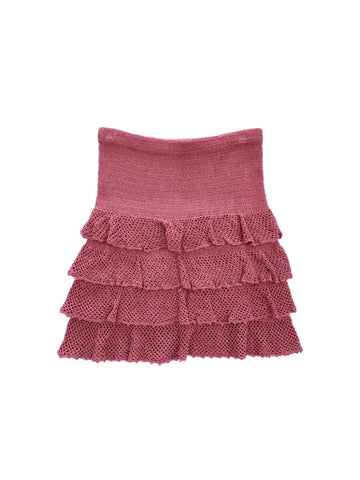 The Mini Skirt in Dusty Rose