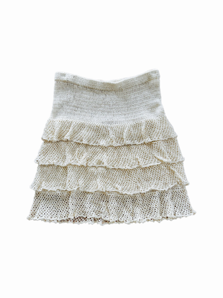 The Mini Skirt in Ivory
