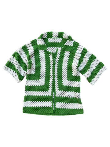 Knit Polo in Green