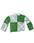 Knit Polo in Granny Square Green