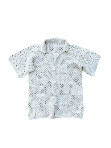 Knit Polo in Ivory