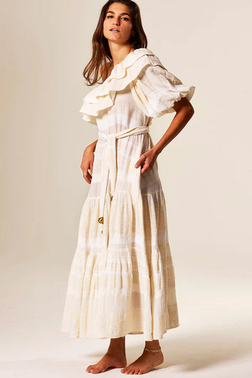 Lisa Marie Fernandez One Shoulder Maxi Dress, Large/Size 3