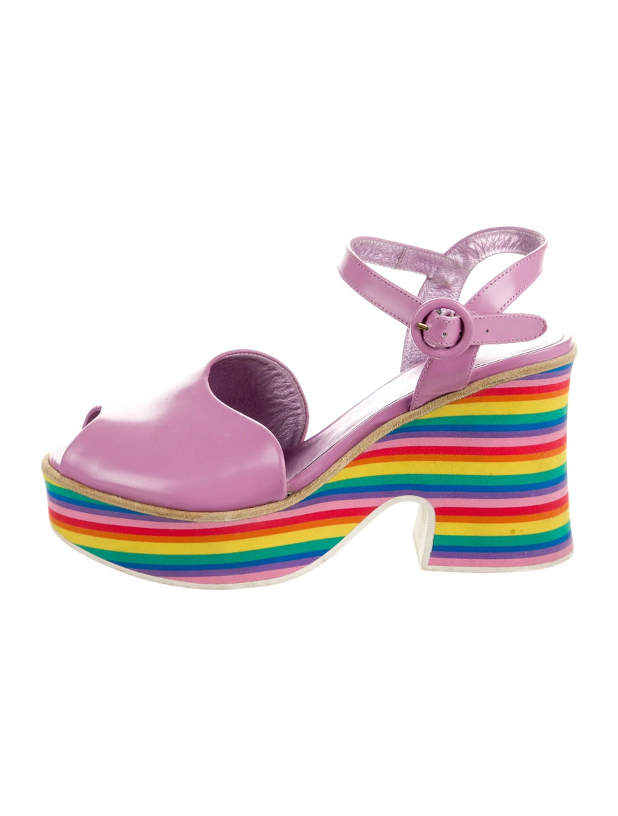 L’atelier de Charlotte Rainbow Platform, Size US 10