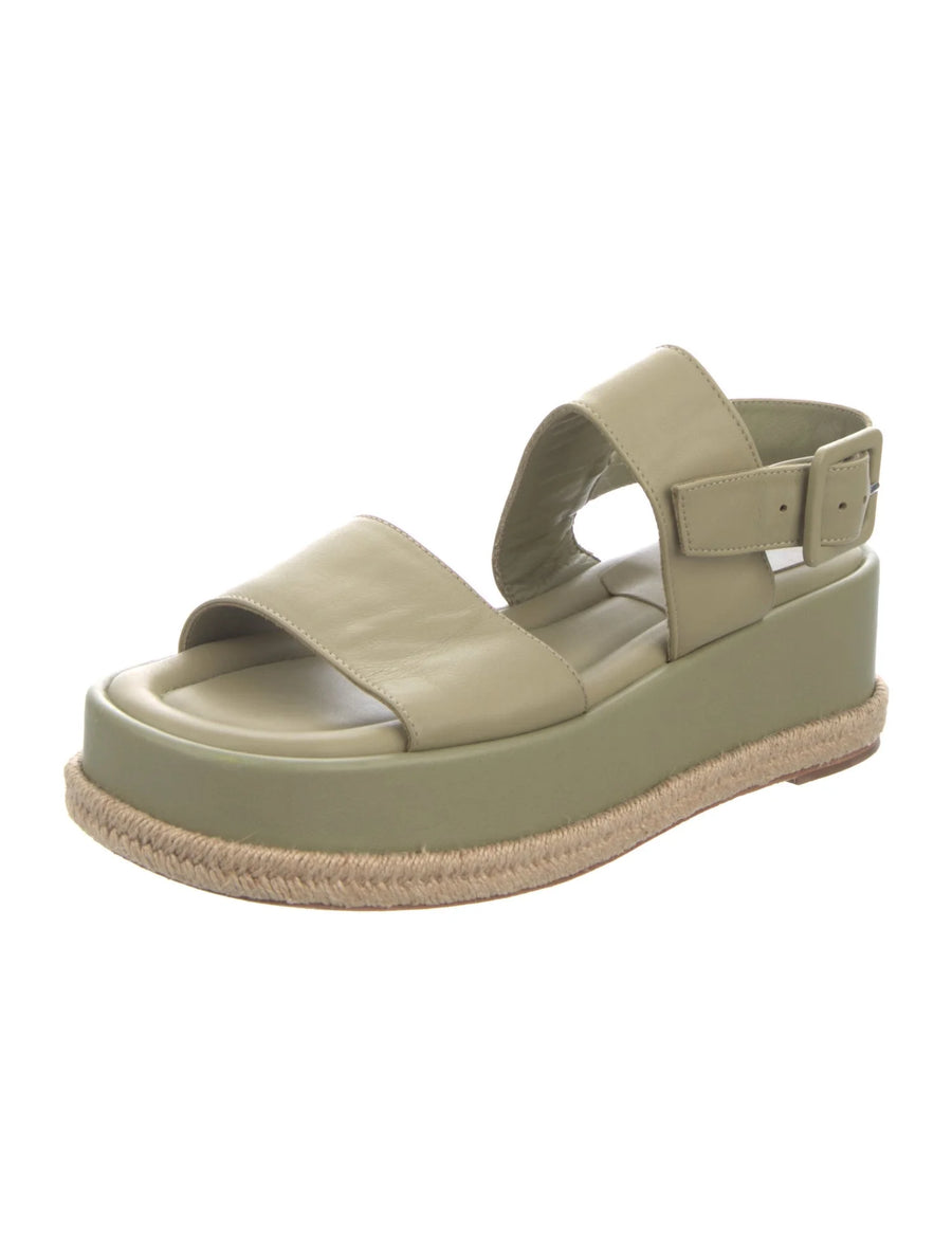 Paloma Barceló Leather Platform Sandals, Size US 10