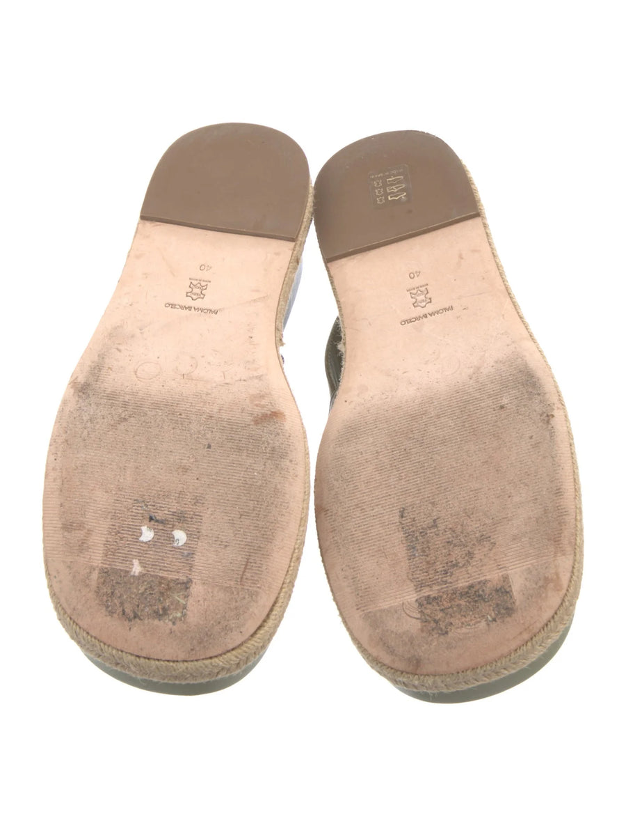 Paloma Barceló Leather Platform Sandals, Size US 10