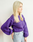 Kayla Sweater in Berry
