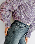 Lilac Wool Crop Sweater - Lex & Lynne